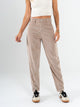 Ref: 069702 Pantalón slouchy, corduroy, rigido, tiro alto, tono arena