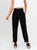 Ref: 069614 Pantalón slouchy, sin prenses, tono negro, tejido liviano, tiro alto, bolsillo ribete