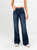 Ref: 065474 Jean flare stretch, bota ancha, tiro alto, tono azul oscuro