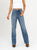 Ref: 065828 Jean straight leg, rígido, tiro alto, tono azul medio oscuro