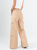 Ref: 069910 Pantalón palazzo cargo liviano, tono caqui, silueta amplia, tiro alto