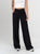 Ref: 069493 Pantalón mom flare palazzo, sin prense, tono negro, tejido plano liviano, tiro alto