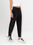 Ref: 069906 Pantalón slouchy, sin prense, tejido plano liviano, stretch, tiro alto, detalle en pretina, tono negro