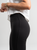 Ref: 0610374 Pantalón flare stretch, tipo legging, vivo en costado, tiro alto, tono negro