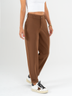 Ref: 069907 Pantalón slouchy, sin prense, tejido plano liviano, stretch, tiro alto, detalle en pretina, tono café