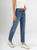 Ref: 065853 Jean Mom fit, rígido, tiro alto, tono azul medio