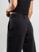 Ref: 069557 Pantalón slouchy, stretch, sin prense, detalle en pretina, tono negro