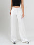 Ref: 069494 Pantalón mom flare palazzo, sin prense, tono ivory, tejido plano liviano, tiro alto