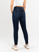 Ref: 065400 Jean Skinny stretch, tiro alto, tono azul oscuro