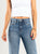 Ref: 065828 Jean straight leg, rígido, tiro alto, tono azul medio oscuro