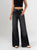 Ref: 065775 Jean palazzo, rígido, tiro medio, tono gris oscuro