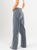 Ref: 065858 Jean mom flare, confort, denim velvet, acabado terciopelo, tiro alto, tono gris