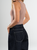 Ref: 0610445 Body stretch, manga sisa, cuello redondo, tono mocca