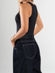 Ref: 0610443 Body stretch, manga sisa, cuello redondo, tono negro