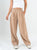 Ref: 069767 Pantalón barrel, tejido plano liviano, tiro alto, con prenses, tono caqui