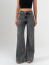 Ref: 065776 Jean palazzo, rígido, tiro medio, tono gris medio