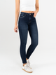 Ref: 065400 Jean Skinny stretch, tiro alto, tono azul oscuro