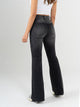 Ref: 065587 Jean flare stretch, tiro alto, tono gris oscuro