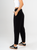Ref: 069614 Pantalón slouchy, sin prenses, tono negro, tejido liviano, tiro alto, bolsillo ribete