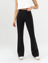 Ref: 0610381 Pantalón flare stretch, tipo legging, tiro alto, tono negro, costura en pierna