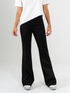 Ref: 0610433 Pantalón flare stretch, tipo legging, tiro alto, tono negro, tacto suave