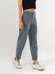 Ref: 069558 Pantalón slouchy, stretch, sin prense, detalle en pretina, tono gris