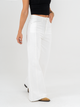 Ref: 069568 Pantalón palazzo stretch, tiro alto, con cortes, tono ivory