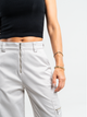 Ref: 069551 Pantalón cargo, straight leg, tejido plano liviano, detalle cierres, bolsillo laterales, tono gris