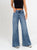 Ref: 065395 Jean palazzo, rígido, tiro medio, tono azul medio