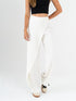 Ref: 069807 Pantalón mom flare, sobrepuesto delantero, tejido plano liviano, tiro alto, tono Ivory