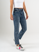 Ref: 065779 Jean Mom fit, rígido, tiro alto, tono azul oscuro