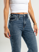 Ref: 065779 Jean Mom fit, rígido, tiro alto, tono azul oscuro