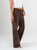 Ref: 069837 Pantalón mom Flare, rígido, tiro alto, tono cafe