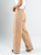 Ref: 069839 Pantalón wide leg, rígido, tiro alto, diseño cinco bolsillos, tono caqui