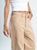 Ref: 069839 Pantalón wide leg, rígido, tiro alto, diseño cinco bolsillos, tono caqui