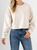 Ref: 0610432 Buzo oversize, manga larga, con cortes, cuello redondo en rib, tono caqui