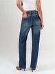 Ref: 065750 Jean straight leg, rígido, tiro medio, tono azul oscuro