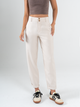 Ref: 069694 Pantalón slouchy, sin prense, tejido plano liviano, tiro alto, tono arena