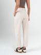 Ref: 069694 Pantalón slouchy, sin prense, tejido plano liviano, tiro alto, tono arena