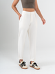 Ref: 069693 Pantalón slouchy, sin prense, tejido plano liviano, tiro alto, tono ivory