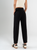 Ref: 069692 Pantalón slouchy, sin prense, tejido plano liviano, tiro alto, tono negro