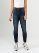 Ref: 065719 Jean Skinny stretch, tiro alto, tono azul oscuro
