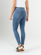 Ref: 065789 Jean Skinny stretch, tiro alto, tono azul medio